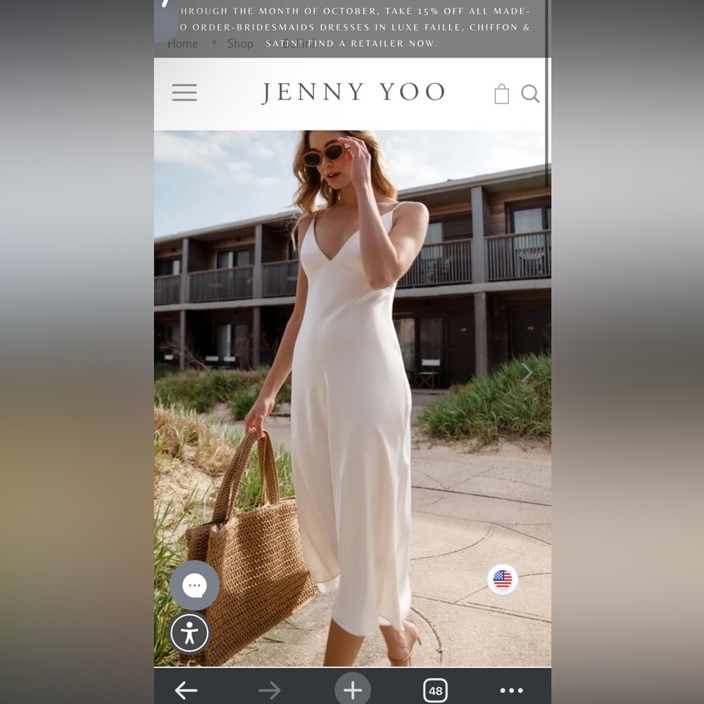 Jenny Yoo Bellini Dress, never worn size zero